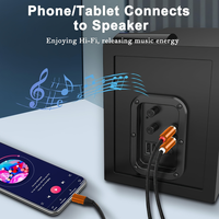 Câble audio tressé en nylon plaqué or double RCA 3,5 mm JAYA pour ordinateur et autoradio – Ventes directes usine
