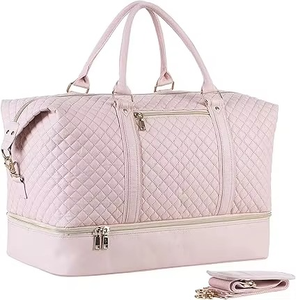 Sac de Voyage en Cuir Véritable Personnalisé avec Logo 2026 – Sac Polochon de Luxe Noir Imprimé pour Hommes et Femmes – Idéal Week-end et Nuitée - Product Image 1