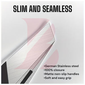 Pinzas de acero inoxidable de alta calidad para una depilación eficiente, perfectas para la rutina de belleza diaria, vienen con estuche de viaje. - Product Image 4