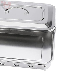 IMANS ENTERPRISES Bandeja de acero inoxidable profesional para instrumentos dentales, con asa para desinfección médica, Modelo Clase I - Product Image 4