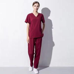 2026 Hot Sale Comfortable Polyester Spandex High Quality Customizable Hospital <b>Scrub</b> <b>Sets</b> for Men Women Nursing Use OEM Service - Product Image 5