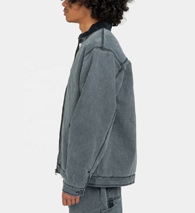 Dernière conception de haute qualité Logo personnalisé hommes veste de travail bouton de manchette toile collège et école travail veste d'hiver pour les garçons - Product Image 6