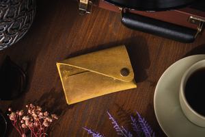 Cartera plegable de bolsillo frontal para tarjeta y pasaporte RFID de cuero minimalista y delgada para él, regalo de boda personalizable, para regalo de boda - Product Image 6