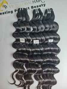 Extensiones de cabello humano doble máquina ondulada natural suave envío rápido cabello NG 2024 calidad superior superventas año final 100% - Product Image 2