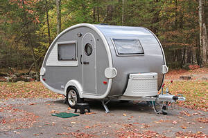 Dventure-Ready Modern Aluminum Mini Camper Travel Trailer-off Road Capable <b>Slide</b>-Out Kitchen 4 Person Capacity for Outdoor - Product Image 5
