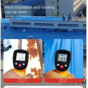 Bande de caoutchouc butyle bleu 10cm x 10m épaisseur 3mm peler et coller pour atelier d'usine - Product Image 3