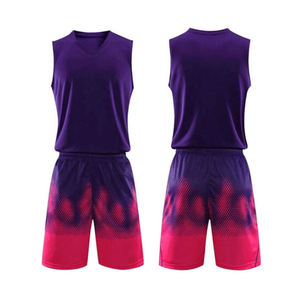 Ensemble de maillots de basket personnalisés rouge, noir et blanc, débardeur sans manches sublimé, short, coupe athlétique, unisexe, adulte - Product Image 3