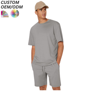 เสื้อยืดแขนสั้นผ้าฝ้ายถักสำหรับผู้ชาย ระบายอากาศได้ดี ชุดลำลองสไตล์สตรีทแวร์สำหรับฤดูร้อน รับสกรีนโลโก้ตามสั่ง รองรับ OEM ODM ขายส่ง - Product Image 1