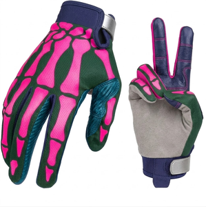 Nouveaux gants de motocross unisexes personnalisés pour l'été, coupe-vent, écran tactile, doigts entiers, polyester de qualité supérieure, antidérapants pour vélo - Product Image 4