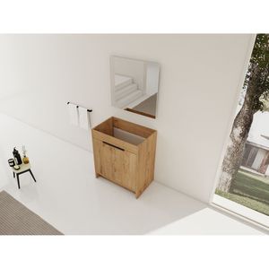 Mobile bagno freestanding da 30 pollici con 2 ante soft-close, solo piano lavabo BVB02430IMO, imballaggio KD, senza lavabo - Product Image 4