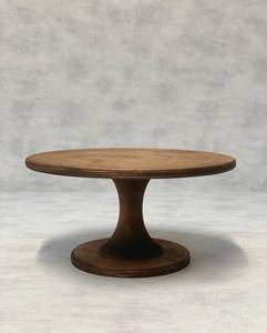 Support à gâteau en bois fait main, support à dessert rustique, socle à gâteau rond en bois, support à gâteau pour mariage - Product Image 1