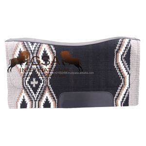 Sudadero de Contorno de Lana 34x36, Tejido a Mano, 100% Lana de Nueva Zelanda con Forro de Lana, Estilo Ecuestre Occidental para Competición y Entrenamiento - Product Image 1