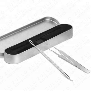 Professional 2 Piece Stainless Steel Acne Extractor Kit Blackhead and Whitehead Remover <b>Tools</b> for Facial Care - Product Image 5