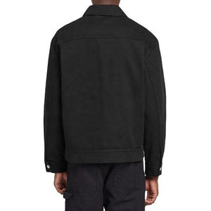 Veste décontractée pour homme, haute qualité, logo brodé personnalisé, manches longues, en sergé de coton, idéale pour les équipes professionnelles - Product Image 2