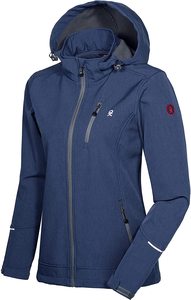 Veste matelassée à capuche slim blanche pour homme, imperméable, coupe-vent, fermeture éclair, col montant, polyester recyclé, garniture en fourrure de mouton - Product Image 2