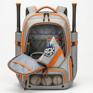 Sac d'équipement de baseball professionnel avec construction robuste, plusieurs poches de rangement et design léger pour l'entraînement - Product Image 4