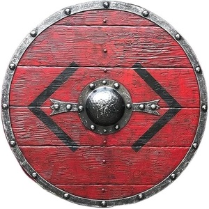 Bouclier Viking Rond en Bois Massif Fait Main avec Gravure Sculptée - Décoration Murale Antique pour Expositions Historiques - Product Image 2