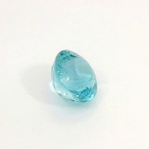Pierre précieuse naturelle bleue aquamarine, cristal authentique non monté, taille poire, provenance Brésil, pour la création de bijoux et la collection. - Product Image 3