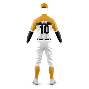 Precio al por mayor, servicio OEM, camisetas de béisbol personalizadas, color a elección, tallas grandes, uniforme de béisbol transpirable de secado rápido, 100% poliéster - Product Image 4