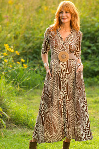 High Quality Vintage Boho Print Summer A-Line Maxi Dress Women Strapless Sleeveless Lace-up Embroidery Casual Beach Vacations - Product Image 3