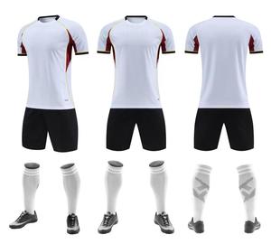 Ensembles de maillots de football d'été respirants à séchage rapide, ensembles de survêtements de football unisexes, uniformes d'équipe pour adultes, maille antibactérienne à manches courtes - Product Image 2