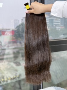 Extensions de cheveux vietnamiens bruts 2024 les plus vendues, 100 % vierges, de haute qualité, naturelles, lisses, super double drawn, en vrac - Product Image 6