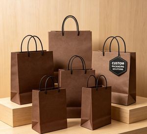 Bolsa de Papel Personalizada OEM para Boutique con Impresión de Logotipo, Bolsa de Compras de Papel de Alta Gama para Empaque de Marca - Product Image 1