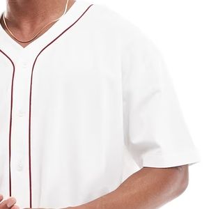 Camiseta de Béisbol Profesional Impresionante de Nuevo Diseño y Alta Calidad, Transpirable, Talla Grande, del Mejor Fabricante de Camisetas de Béisbol en Pakistán - Product Image 4