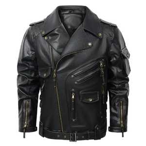 Chaqueta de Cuero para Hombre de Primera Calidad al Mejor Precio, Chaqueta de Cuero de Alta Calidad, Chaqueta de Cuero Cómoda para Invierno en Venta - Product Image 4