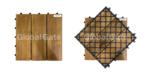 Tarima de Madera de Acacia Vietnamita Contemporánea, Antideslizante, Resistente al Agua, Encastrable, 300x300mm, Ecológica, con Certificación FSC, Modelo GV-012A de Viet Wood - Product Image 6
