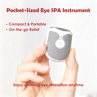 Mini masseur électrique pour les yeux, masseur facial avec vibration et chauffage (38-42°C), appareil de soin et de relaxation des yeux rechargeable par USB