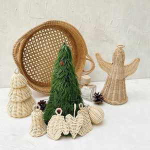 Hanging Ornament Small Rectangle Rustic Christmas Tree Decor - Product Image 2