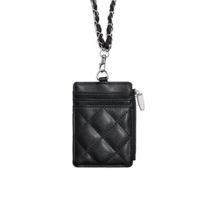 Qualité exceptionnelle, prix imbattables, portefeuille élégant multifonctionnel matelassé avec chaîne, étui en PU, porte-clés, clip, porte-cartes en cuir - Product Image 1