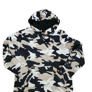 Sweat à capuche zippé noir pour homme, en molleton coupe-vent 100 % coton, personnalisable, broderie logo sur mesure, respirant, écologique, idéal pour l'automne - Product Image 2