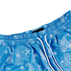 Shorts de sport respirants pour hommes 100 % polyester avec motif personnalisé par sublimation, taille élastique confortable, style streetwear, short de baseball - Product Image 6