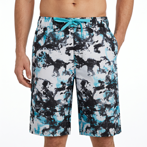 Short de bain décontracté mi-long pour homme à imprimé camouflage, séchage rapide, avec cordon de serrage à la taille - Product Image 6