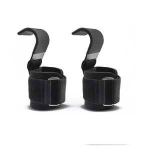 Custom Wholesale Heavy Duty Weightlifting Hook Grips with Straps Non <b>Slip</b> Gym Training Power Lifting Hooks Cheap Price OEM - Product Image 4