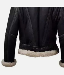 Veste en cuir et fourrure tendance avec des matériaux de qualité supérieure, style hiver moderne et fabrication ODM - Product Image 4