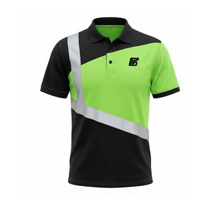 Polos de travail durables pour hommes, chemises à manches courtes à col, tissu facile d'entretien, coupe confortable, uniformes pour le personnel, vêtements de travail - Product Image 1