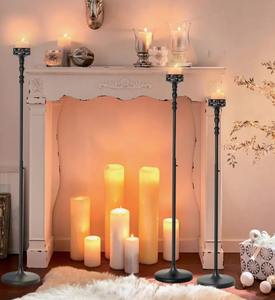 Support de bougie sur pied réglable, décoratif et haut, pour cheminée et salon, à prix avantageux - Product Image 4