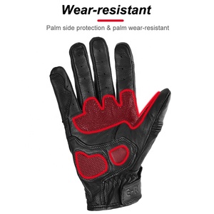 Custom Color Breathable Windproof Leather Hand <b>Grips</b> Hot Sale Outdoor Motocross <b>Gloves</b> - Product Image 4