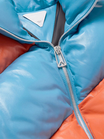 Nouvelle veste matelassée unisexe d'hiver de haute qualité, personnalisée avec logo brodé sur le devant, col montant, rembourrage à bulles, impression OEM personnalisée