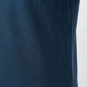 Men's <b>Navy</b> Blue Short Sleeve <b>Polo</b> <b>Shirt</b> Solid Knitted Casual Regular Fit Button Design - Product Image 5