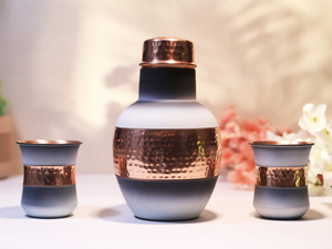 New Arrival 99% Pure Copper 1000ml Reusable Eco-Friendly Sport Water <b>Bottle</b> for Drinking & Storing at Reasonable Price - Product Image 4