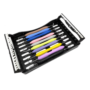 Ensemble de 10 spatules en résine composite dentaire, outil de mélange en silicone, restauration esthétique, instrument de laboratoire dentaire - Product Image 6