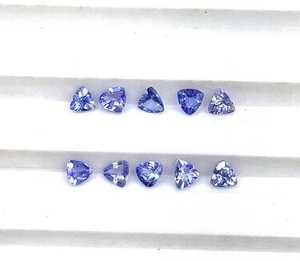 Pierres précieuses en Tanzanite naturelle, taille trilobée, 2,75 mm, pierres de Tanzanite calibrées pour la fabrication de boucles d'oreilles, vente en gros - Product Image 4