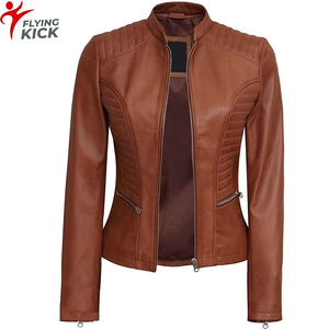 Best Quality Top Model Leather <b>Jacket</b> Women Long Sleeve Autumn Leather <b>Jackets</b> For Ladies Winter <b>Biker</b> <b>Jacket</b> for ladies - Product Image 1