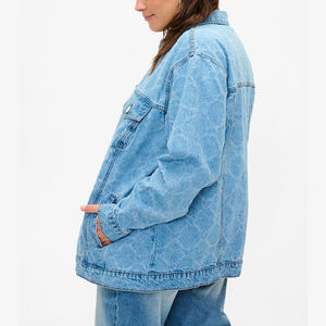 Veste en jean pour femme sur mesure OEM ODM, prix d'usine de haute qualité, confortable, élégante, décontractée, vêtements d'extérieur tendance, fabricant - Product Image 4