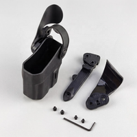 Boucle de sécurité pour holster tactique, bouton de déverrouillage rapide anti-chute pour housses de ceinture, attache de protection d'équipement durable, 1 pièce