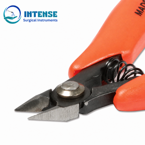 Pince coupante de précision en gros pour usine, en acier à haute teneur en carbone, outil de coupe de fil pour la fabrication de bijoux avec poignée à ressort - Product Image 1